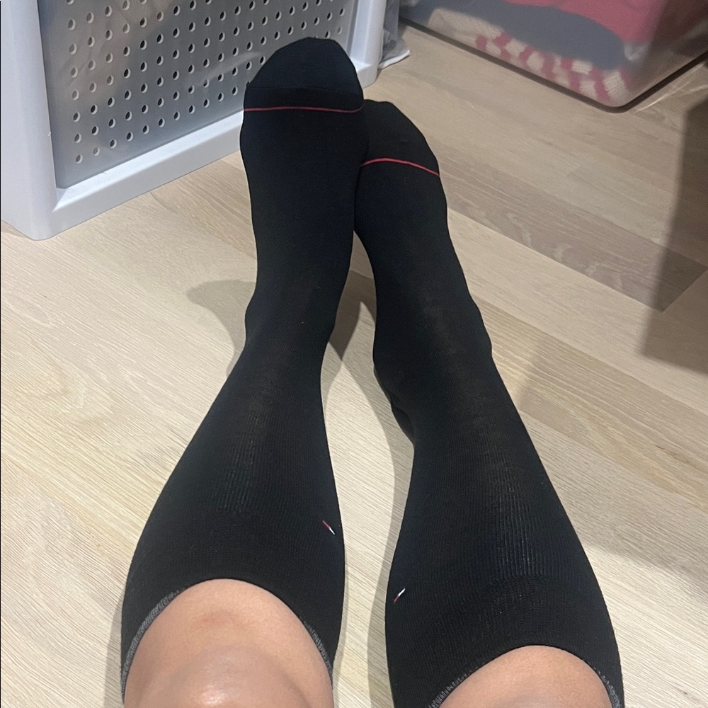 Classic Black Women's Knee-High Socks